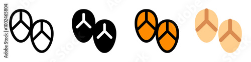 Editable sandals vector icon. Wellness, spa, relaxation. Part of a big icon set family. Perfect for web and app interfaces, presentations, infographics, etc