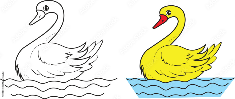 Obraz premium Duck drawing