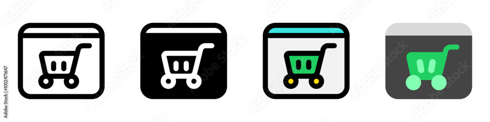Editable online store website vector icon. SEO, marketing, business. Part of a big icon set family. Perfect for web and app interfaces, presentations, infographics, etc
