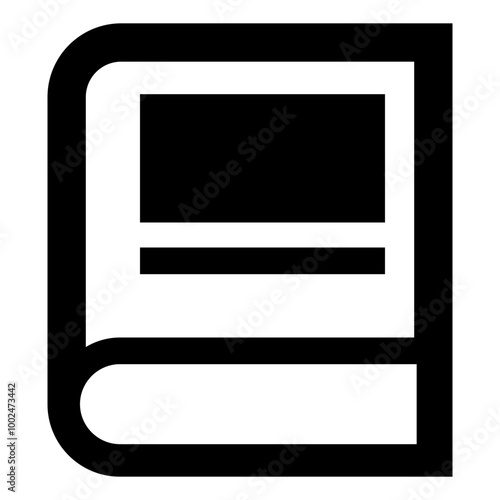 Dictionary, book icon - Outline style