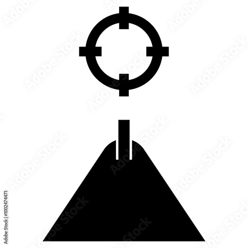 First-person shooter aiming icon