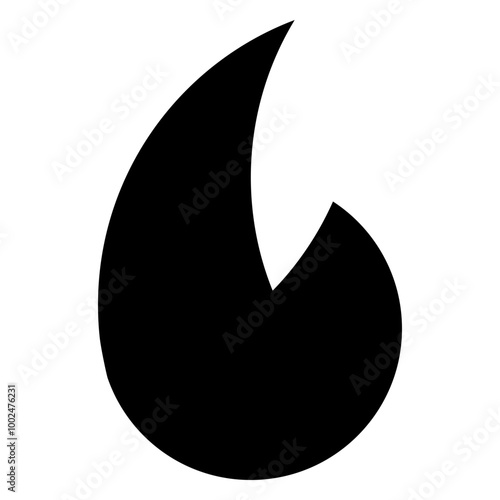 Flame icon - Solid style