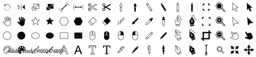 pointer tools cursor for graphic design software computer drawing mouse pointer utilities