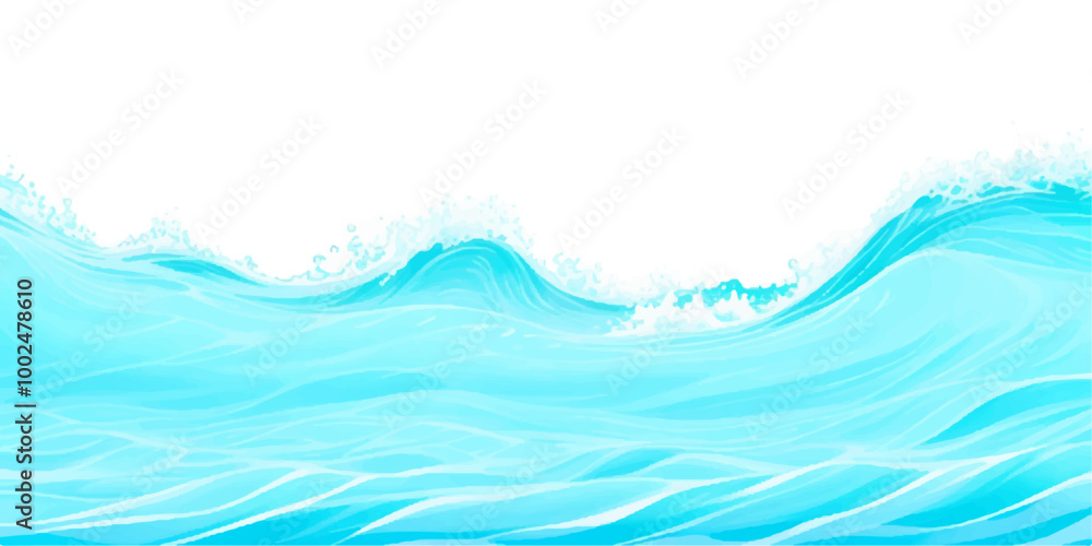 Transparent abstract soft blue and green abstract water color ocean wave texture background. Banner Graphic Resource as background for ocean wave and water wave abstract graphics Transparent abstract soft blue and green abstract water color ocean wave texture background. Banner Graphic Resource as background for ocean wave and water wave abstract graphics