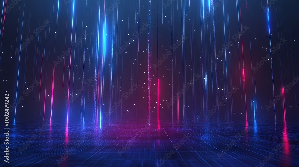 Abstract digital background with colorful light trails and glowing particles, creating a vibrant visual effect. Abstract digital background with colorful light trails and glowing particles, creating a vibrant visual effect.
