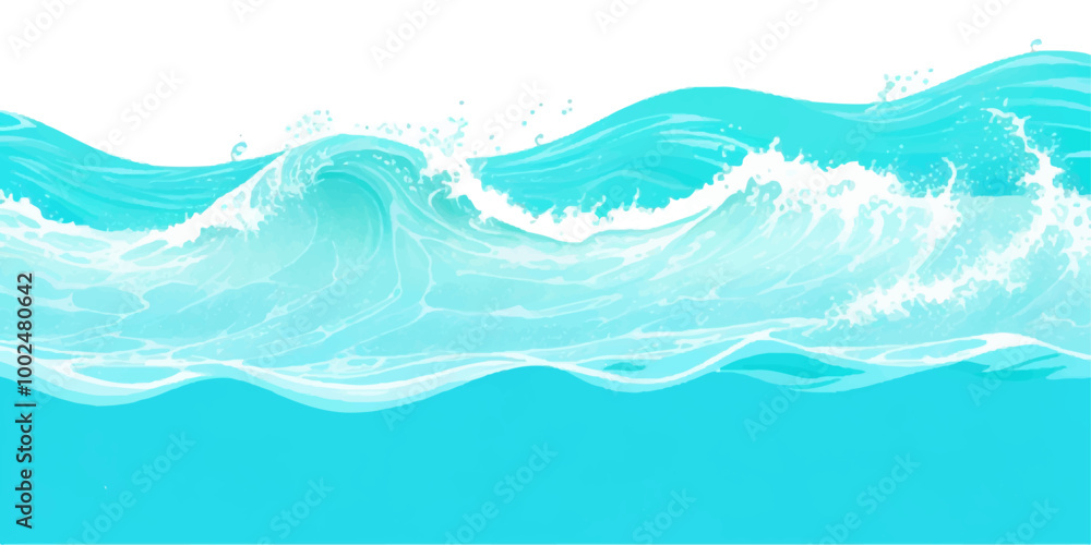 Transparent abstract soft blue and green abstract water color ocean wave texture background. Banner Graphic Resource as background for ocean wave and water wave abstract graphics Transparent abstract soft blue and green abstract water color ocean wave texture background. Banner Graphic Resource as background for ocean wave and water wave abstract graphics