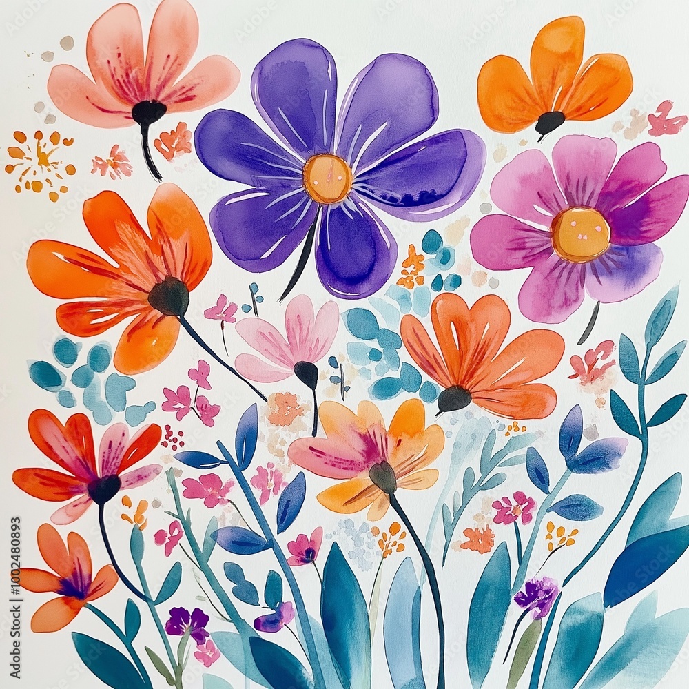 abstract floral background abstract floral background