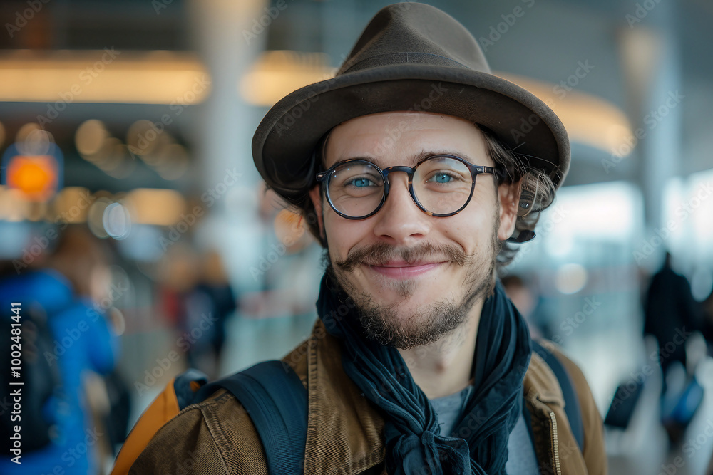 Planning traveling trip person with baggage at airport bus train station, Generative AI photo Planning traveling trip person with baggage at airport bus train station, Generative AI photo