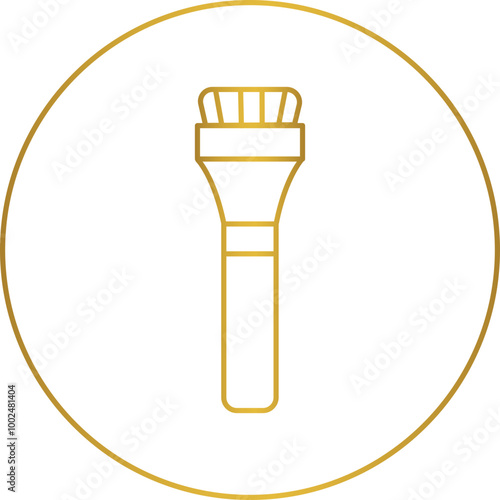Linear icons for beauty services gold highlights, makeup, skincare, haircare, and wellness. Beauty salons     