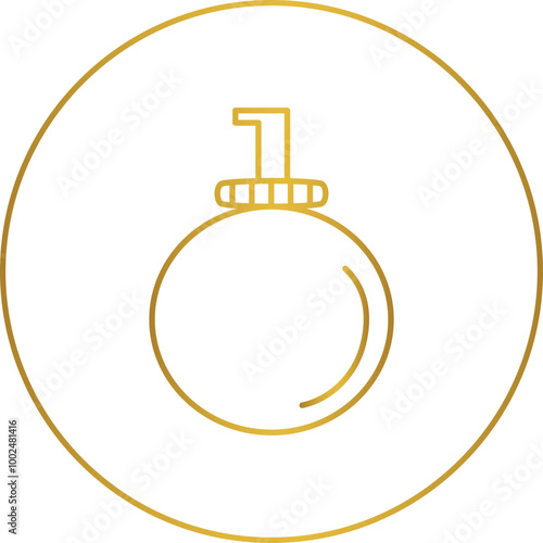 Linear icons for beauty services gold highlights, makeup, skincare, haircare, and wellness. Beauty salons     