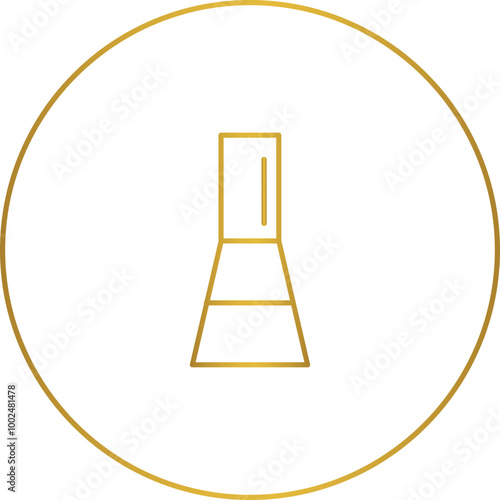Linear icons for beauty services gold highlights, makeup, skincare, haircare, and wellness. Beauty salons     