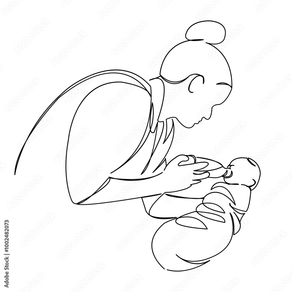 One continuous single drawing line art doodle continuous, drawn, white background, care, bottle, newborn, baby, doctor. Isolated flat illustration hand draw contour on a white background
One continuous single drawing line art doodle continuous, drawn, white background, care, bottle, newborn, baby, doctor. Isolated flat illustration hand draw contour on a white background