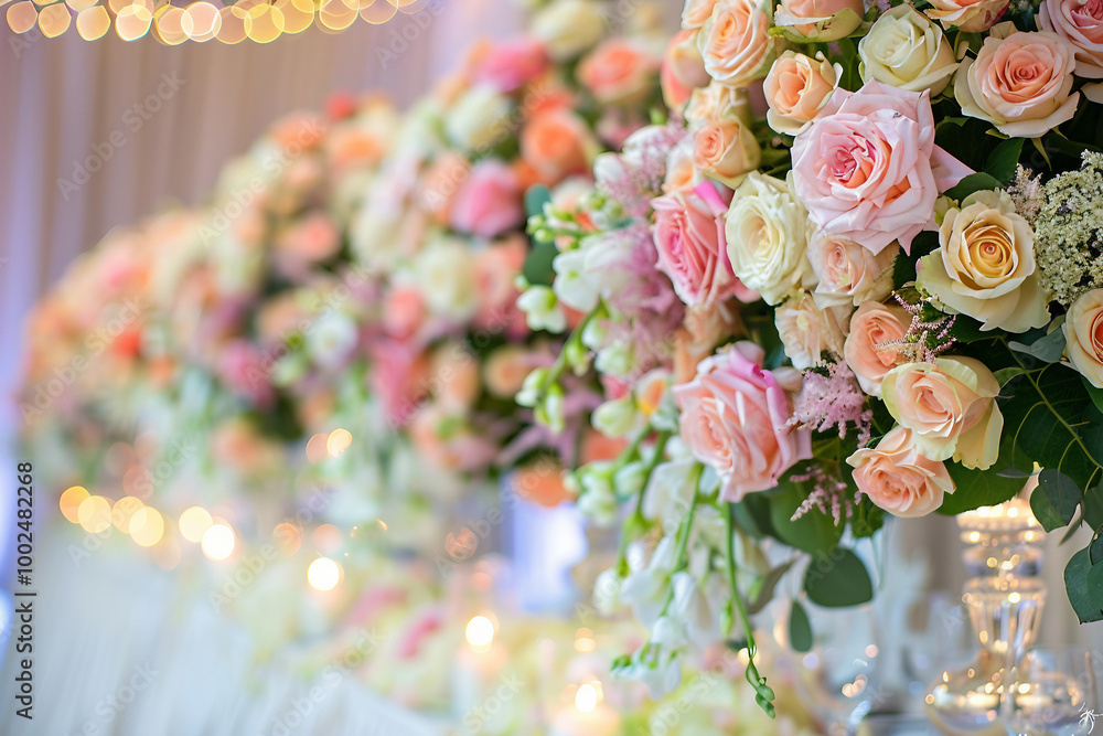 Traditional beautiful gentle style wedding day with amazing decorations, Generative AI image Traditional beautiful gentle style wedding day with amazing decorations, Generative AI image