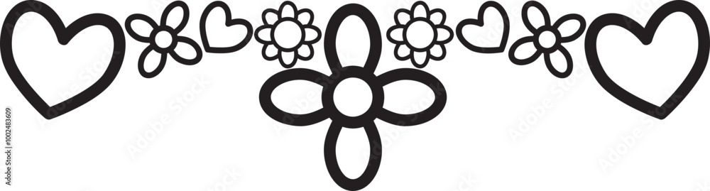 Obraz premium petal doodle illustration