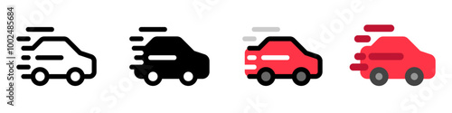 Editable racing game, racing car vector icon. Video game, game elements. Part of a big icon set family. Perfect for web and app interfaces, presentations, infographics, etc