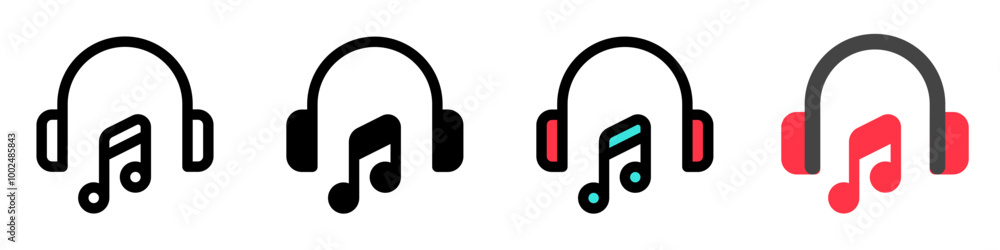 Fototapeta premium Editable musical game vector icon. Video game, game elements. Part of a big icon set family. Perfect for web and app interfaces, presentations, infographics, etc