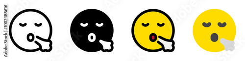 Editable sigh, relief, expression emoticon vector icon. Part of a big icon set family. Part of a big icon set family. Perfect for web and app interfaces, presentations, infographics, etc