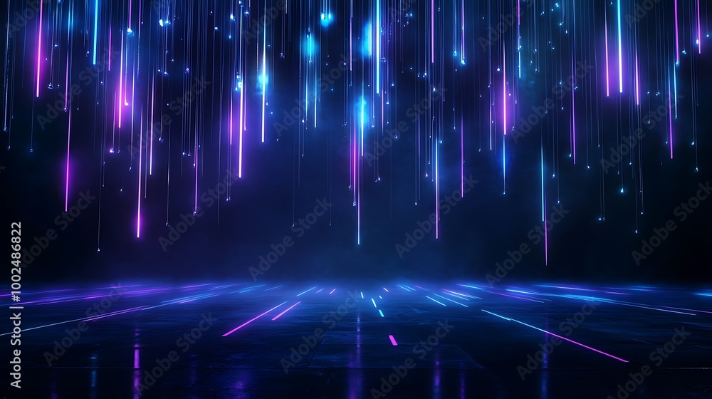 Colorful light trails create a dynamic and ethereal background effect with a vibrant and futuristic atmosphere. Colorful light trails create a dynamic and ethereal background effect with a vibrant and futuristic atmosphere.