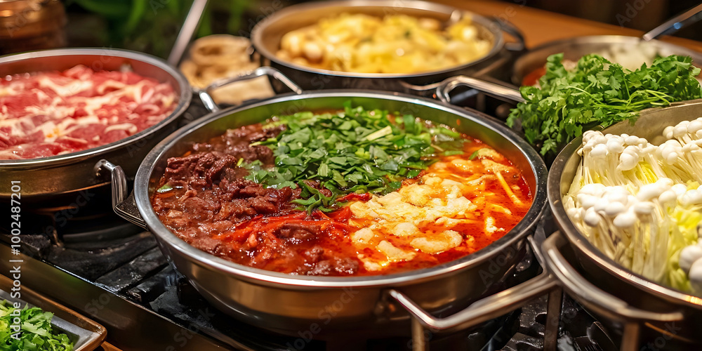 indian curry meal, ai generated. indian curry meal, ai generated.
