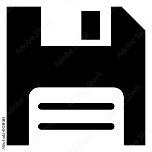 Floppy disk icon - Solid style