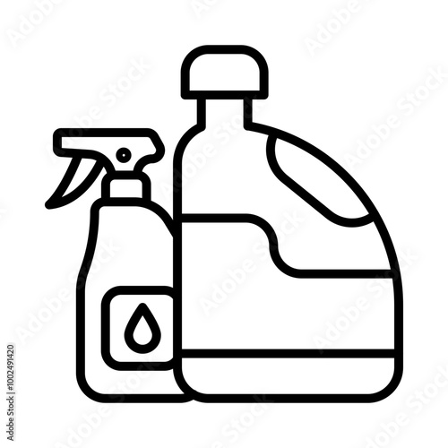 Cleaning Supplies line icon