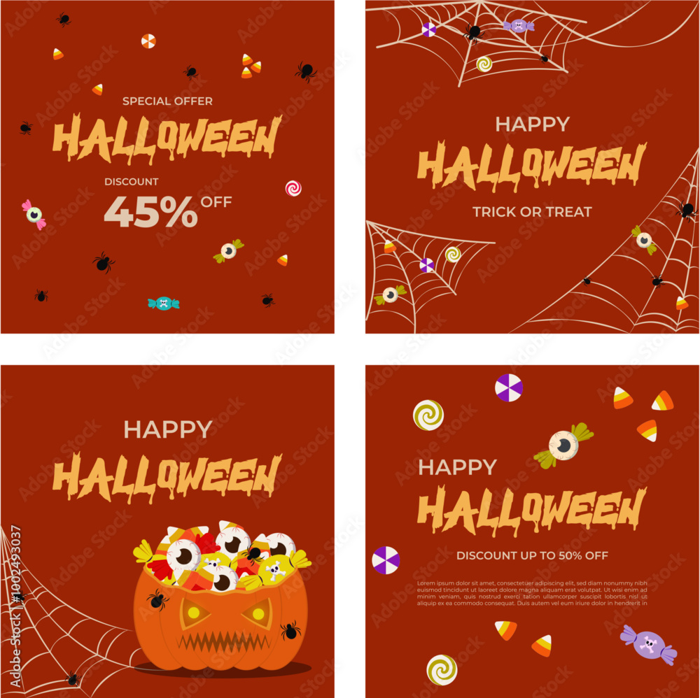 Naklejka premium orange template for promotion