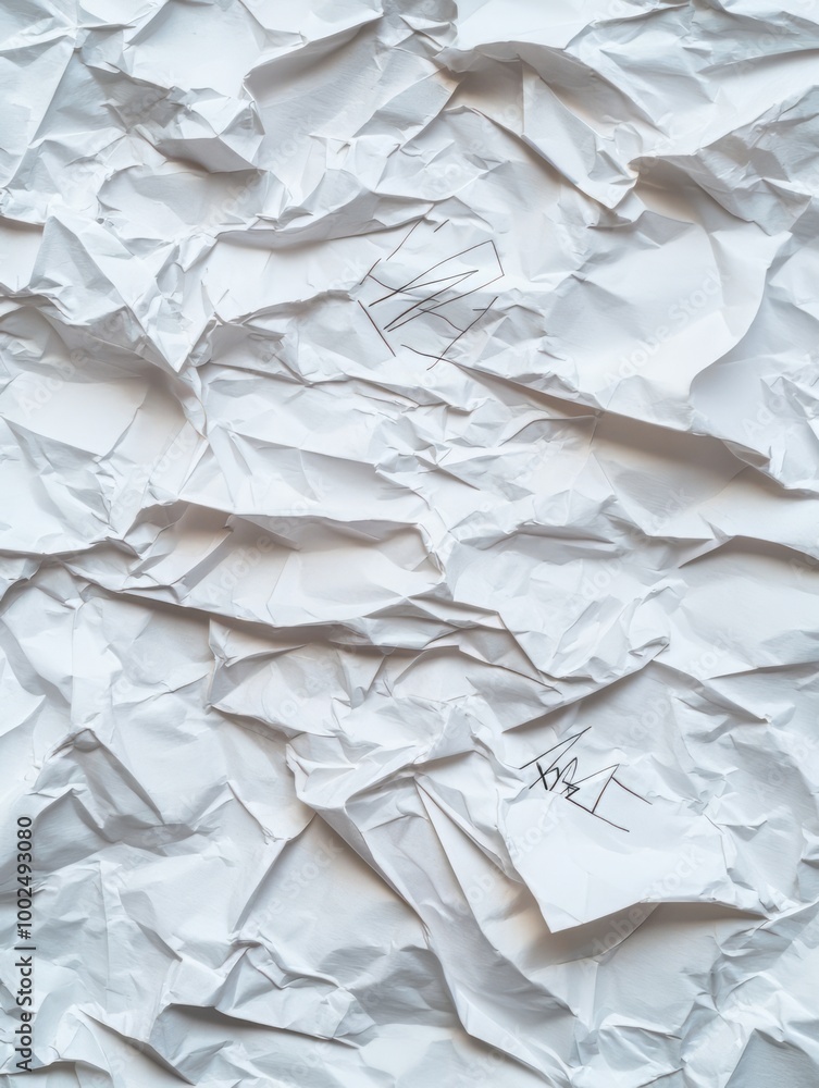 Crumpled paper texture background for creative projects, emphasizing design and abstract aesthetics. Crumpled paper texture background for creative projects, emphasizing design and abstract aesthetics.