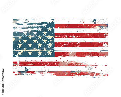 America Flag Vector Patriotic America Flag Vector