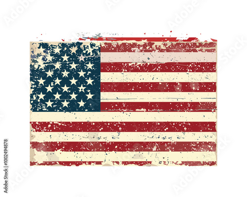 America Flag Vector Patriotic America Flag Vector