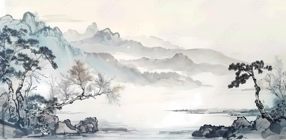 Fototapeta premium Chinese style background