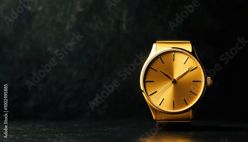Wallpaper Mural gold watch in black background  Torontodigital.ca