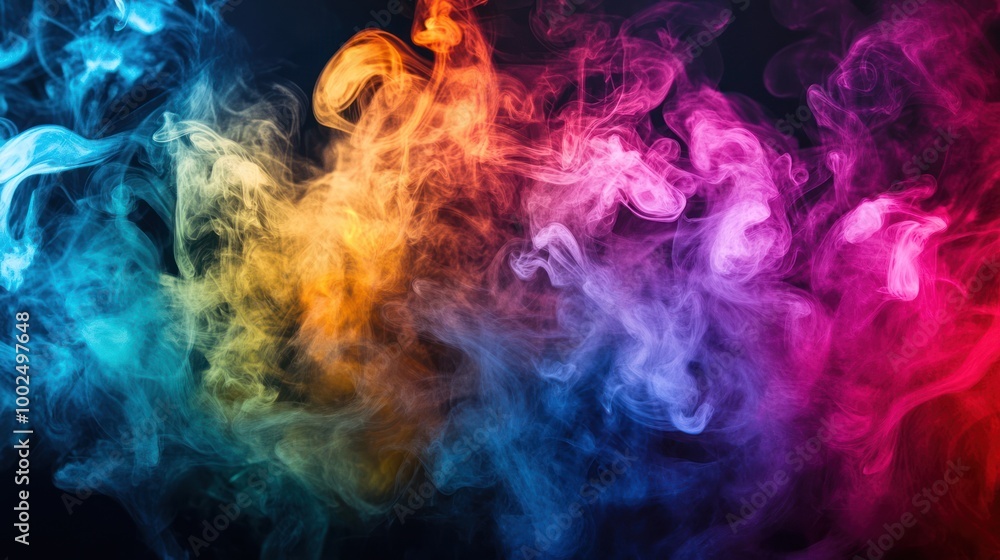 Obraz premium Abstract Colorful Smoke