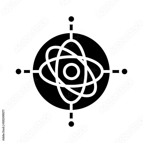Gyroscope glyph icon