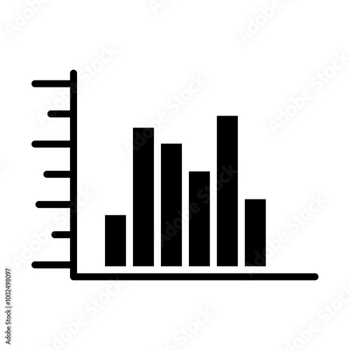 Histogram glyph icon