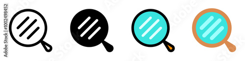 Editable hand mirror vector icon. Cosmetics, makeup, skincare, beauty. Part of a big icon set family. Perfect for web and app interfaces, presentations, infographics, etc
