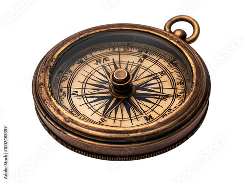 a close up of a compass