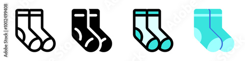 Editable socks vector icon. Clothing, fashion, apparel. Part of a big icon set family. Perfect for web and app interfaces, presentations, infographics, etc