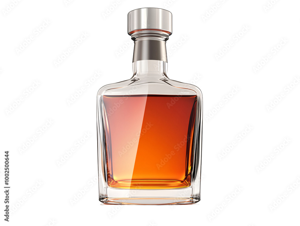 a glass bottle with amber liquid a glass bottle with amber liquid