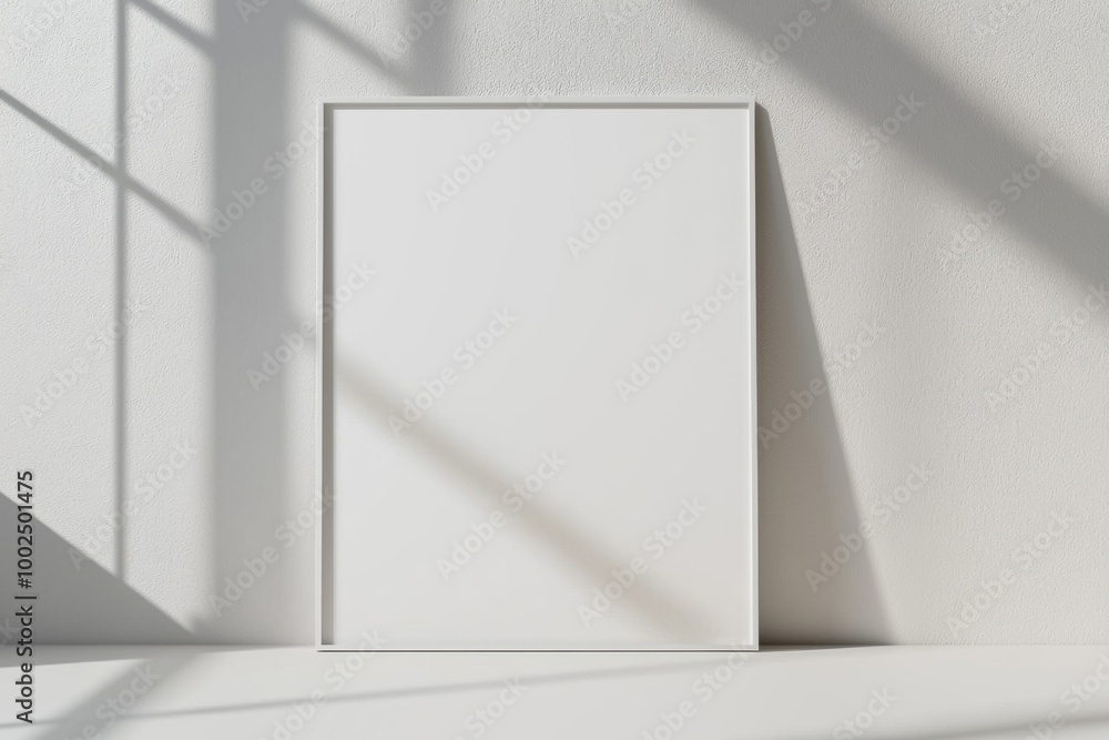 A3 Poster Mockup on White Background created with Generative AI A3 Poster Mockup on White Background created with Generative AI