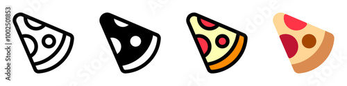 Editable pizza slice vector icon. Part of a big icon set family. Perfect for web and app interfaces, presentations, infographics, etc