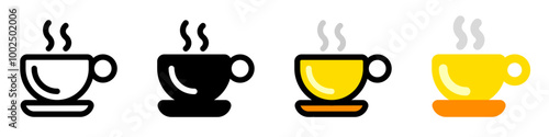 Editable a cup of hot coffee vector icon. Cafe, coffee shop, restaurant, drink, beverages. Part of a big icon set family. Perfect for web and app interfaces, presentations, infographics, etc