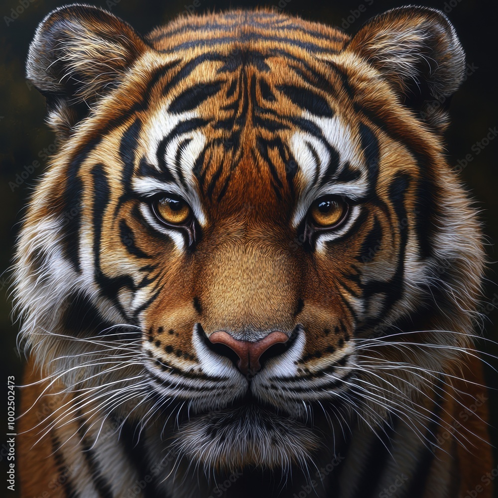 Naklejka premium Tiger Close Up.