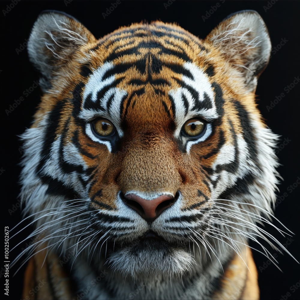 Naklejka premium Tiger Close Up.