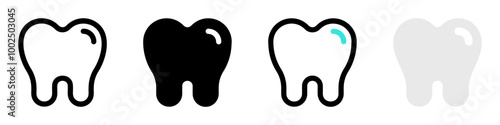 Editable molar, premolar, tooth vector icon. Dentistry, healthcare, medical. Part of a big icon set family. Perfect for web and app interfaces, presentations, infographics, etc