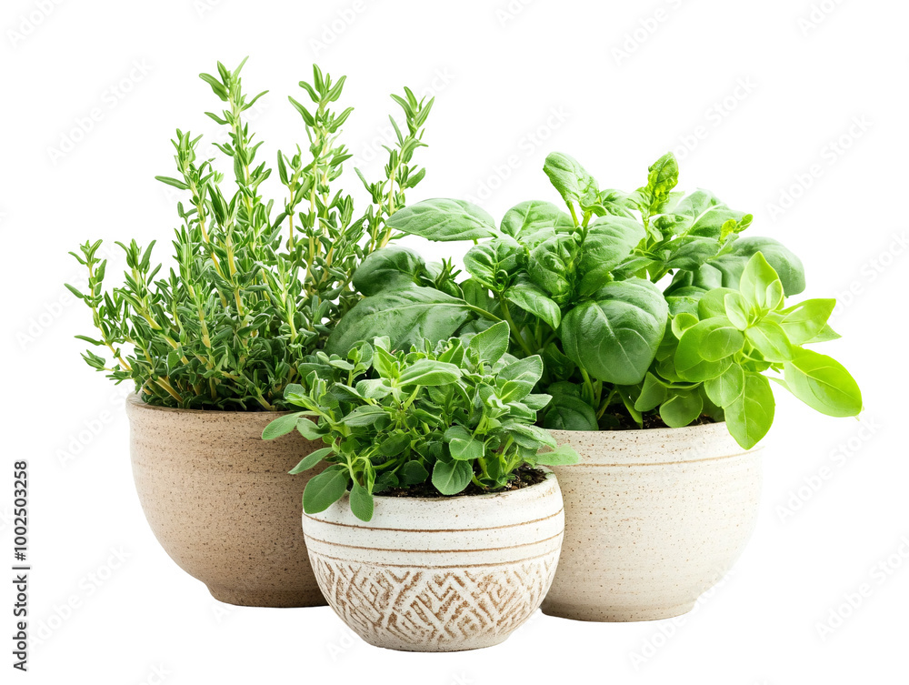 a group of potted plants a group of potted plants