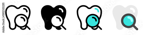 Editable dental checkup vector icon. Dentistry, healthcare, medical. Part of a big icon set family. Perfect for web and app interfaces, presentations, infographics, etc