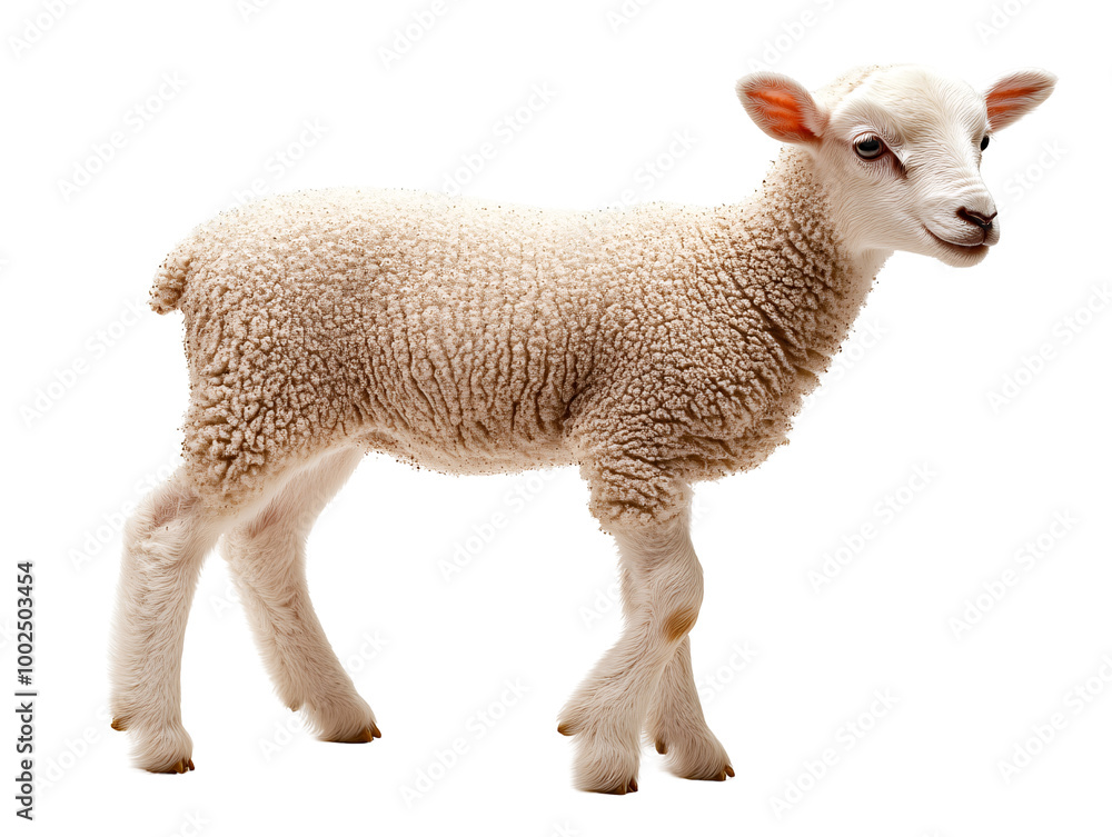 Fototapeta premium a close up of a lamb