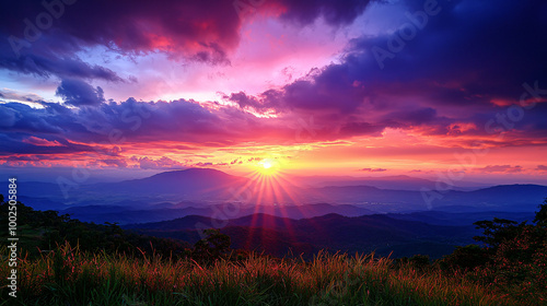 Stunning HD Sunset Landscape Background – Perfect for Desktop and Nature Wallpapers