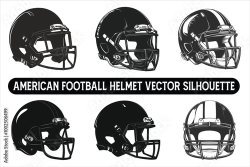 American Football Helmet Silhouette