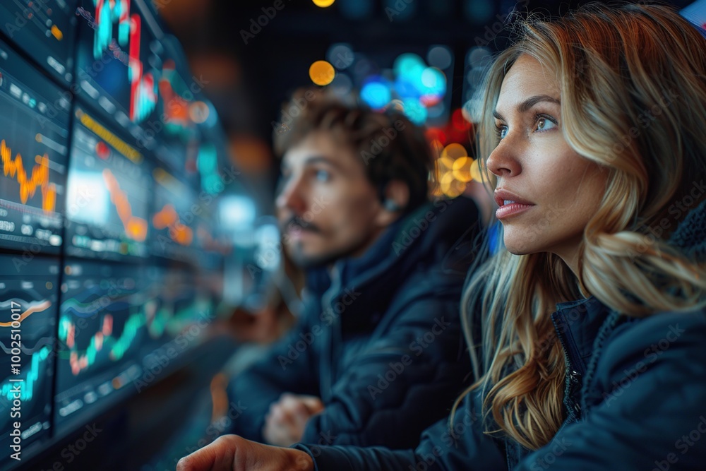 Couple Analyzing Financial Data Couple Analyzing Financial Data